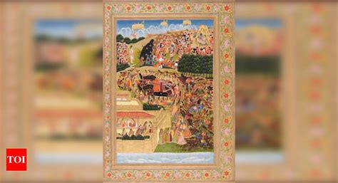  The Ramayana Manuscript : A Serene Symphony of Gold Leaf and Vivid Hues